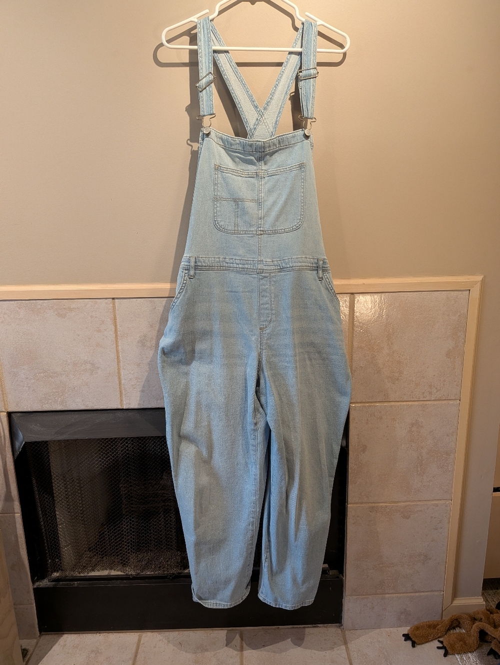 Sonoma, Light Denim Overalls, Size XXL